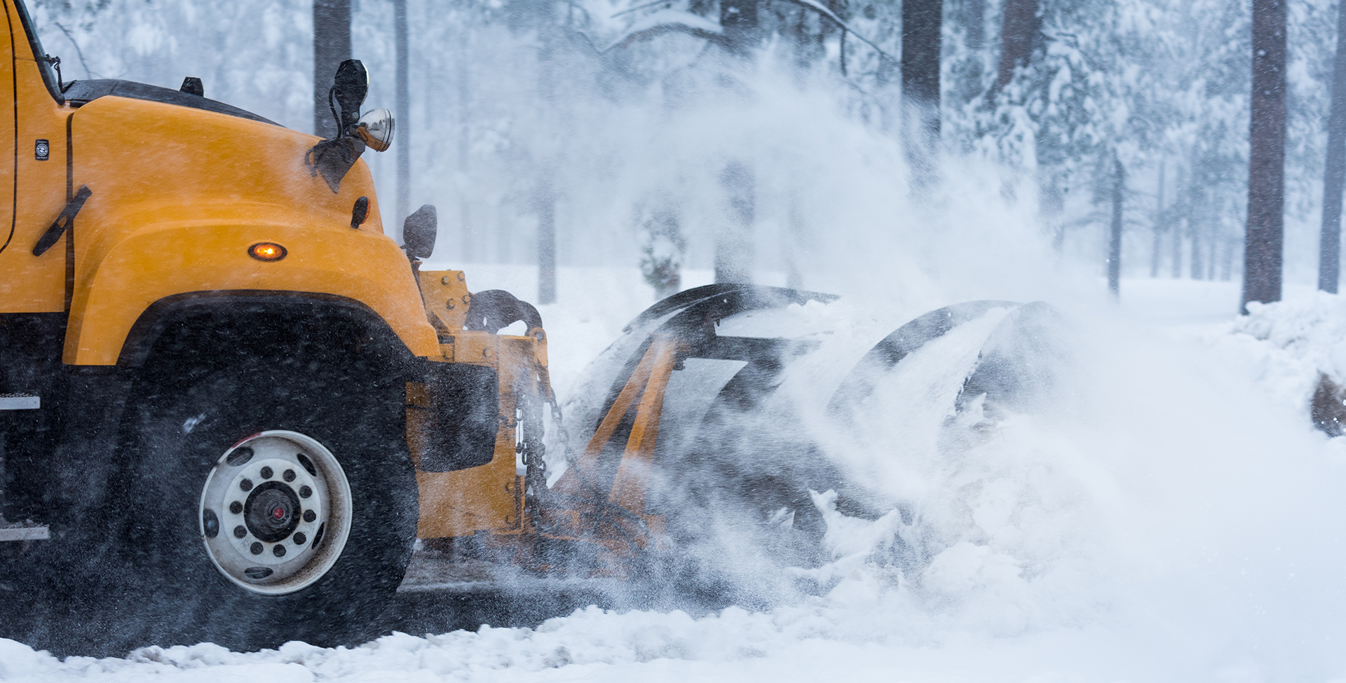 snow plow accident in winter